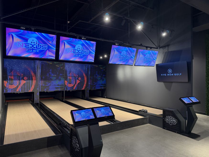 Modern Bowling Alley Construction: Duckpin Lanes Added at 5 Iron Golf Syracuse