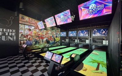 Tastyland Monroeville Adds Funk Duckpin Bowling Alley Equipment with Immersive On-Lane Projection